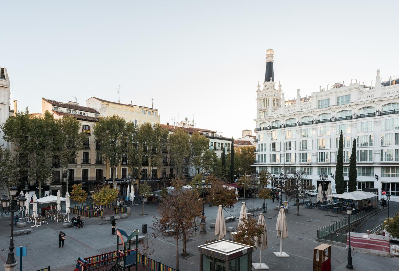 Apartament Plaza Santa Ana Madryt Zewnętrze zdjęcie